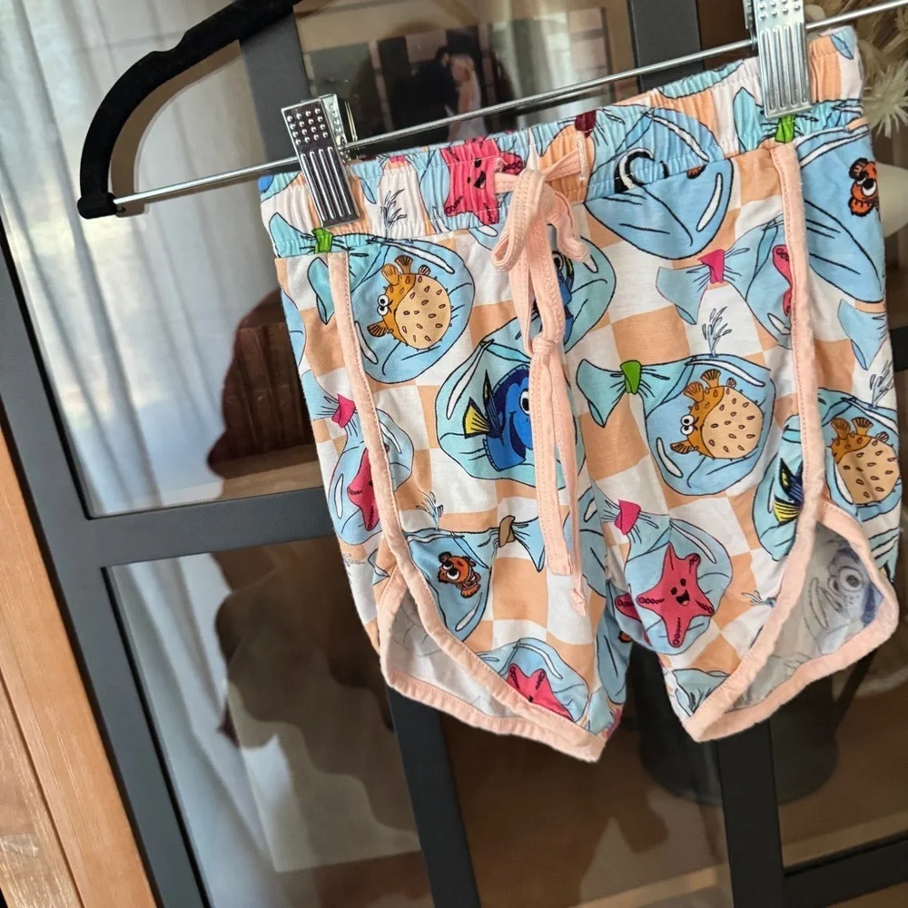 Finding Nemo bamboo pajamas play set shorts sleeve tee toddler girl dory fish